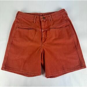 Vintage Marithe Francois Girbaud Size 9/10 Orange Shorts High-Waisted Loose Fit